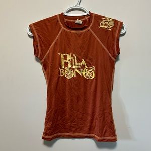 Billabong Women's Burnt Orange Surf Tee, Size: S